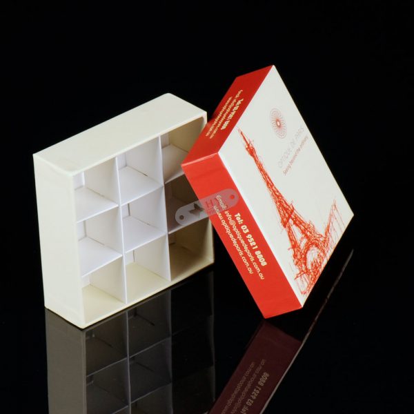 Two piece rigid cardboard chocolate packing box - Image 2
