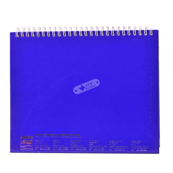White wiro bound desktop calendar - Image 4